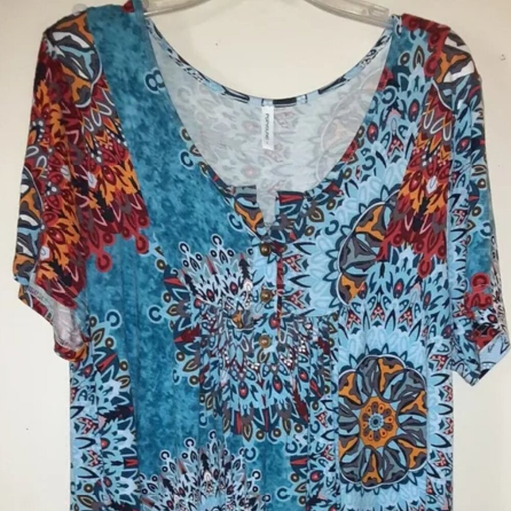 Last Call Free With Sale EUC Popyoung Tunic, 2XL, Bohemian